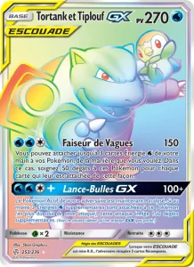 Carte Pokemon Tortank et Tiplouf GX 253/236 Éclipse Cosmique