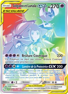 Carte Pokemon Solgaleo et Lunala GX 254/236 Éclipse Cosmique