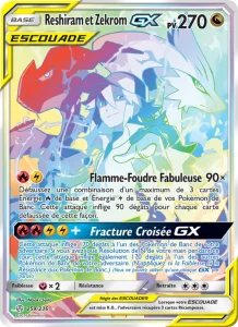 Carte Pokemon Reshiram et Zekrom GX 259/236 Éclipse Cosmique