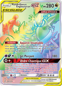 Carte Pokemon Mandrillon et Engloutyran GX 260/236 Éclipse Cosmique