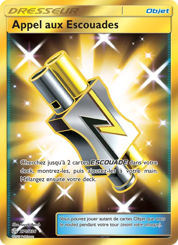 Scan HD carte Pokémon Appel aux Escouades 270/236 — Éclipse Cosmique