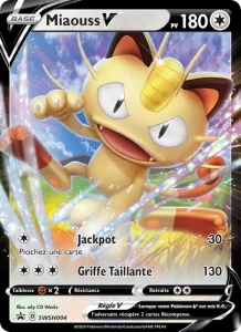 Carte Pokémon Miaouss V SWSH004/107