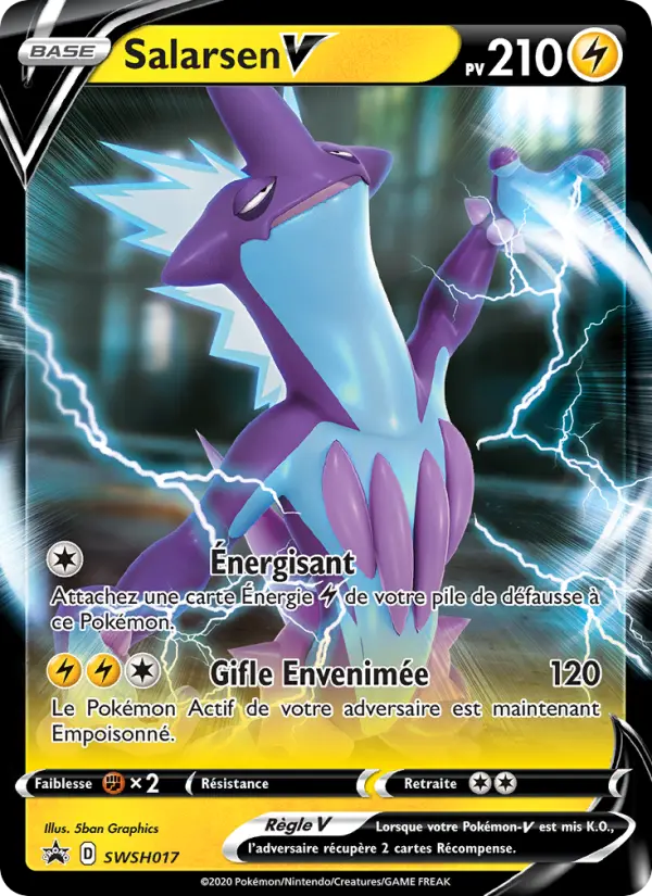 Scan HD carte Pokémon Salarsen V SWSH017/107 — Promo SWSH