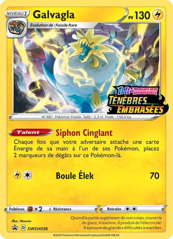 Scan HD carte Pokémon Galvagla SWSH036/107 — Promo SWSH