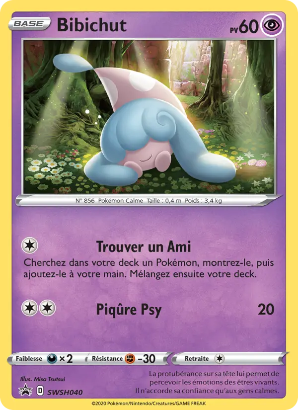 Scan HD carte Pokémon Bibichut SWSH040/107 — Promo SWSH