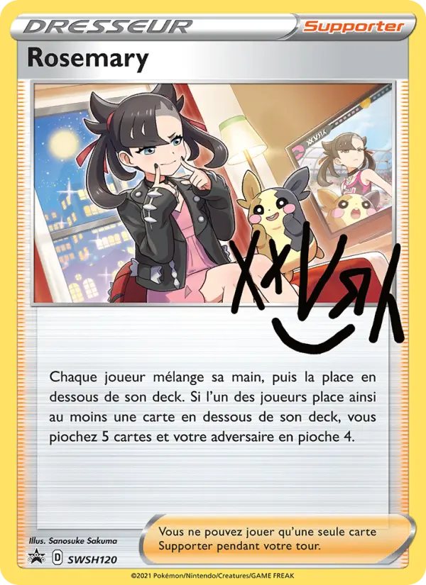 Scan HD carte Pokémon Rosemary SWSH120/107 — Promo SWSH