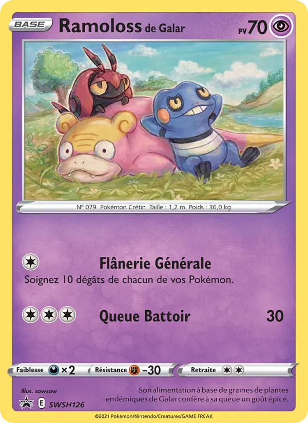 Scan HD carte Pokémon Ramoloss de Galar SWSH126/107 — Promo SWSH