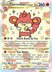 Carte Pokemon Flamoutan VSTAR GG37/159 Zénith Suprême