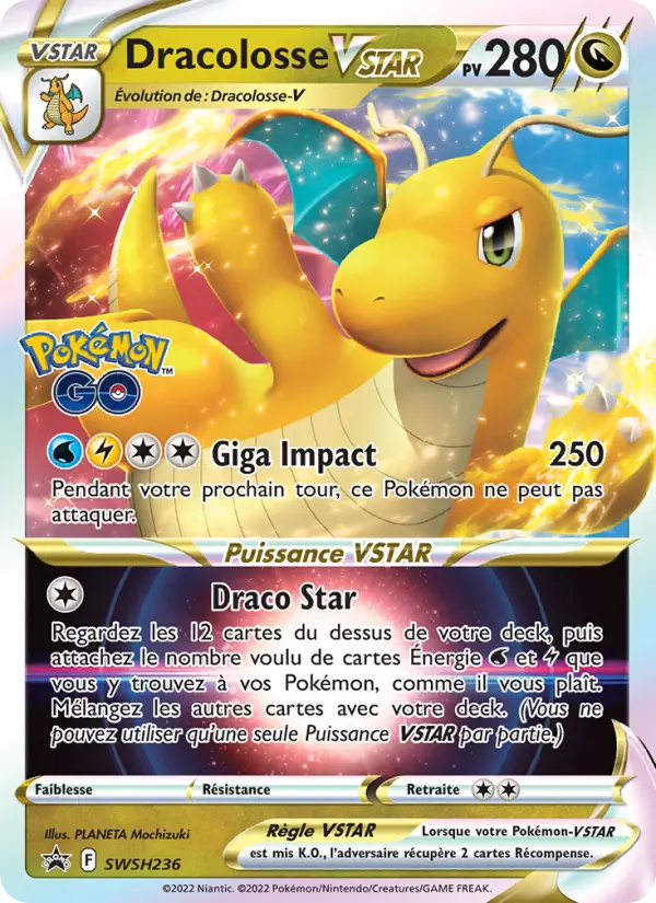 Scan HD carte Pokémon Dracolosse VSTAR SWSH236/107 — Promo SWSH