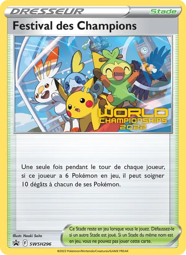 Scan HD carte Pokémon Festival des Champions SWSH296/107 — Promo SWSH