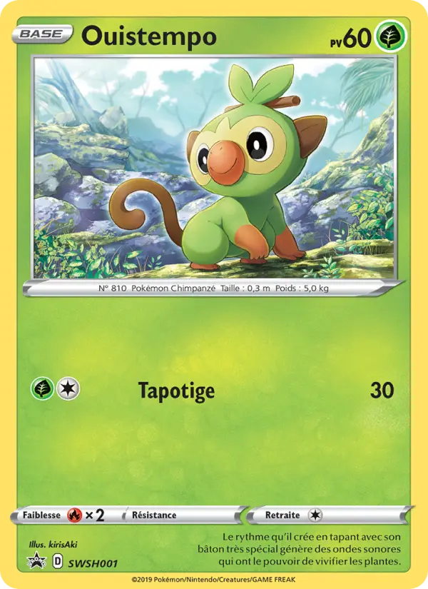 Scan HD carte Pokémon Ouistempo SWSH001/107 — Promo SWSH
