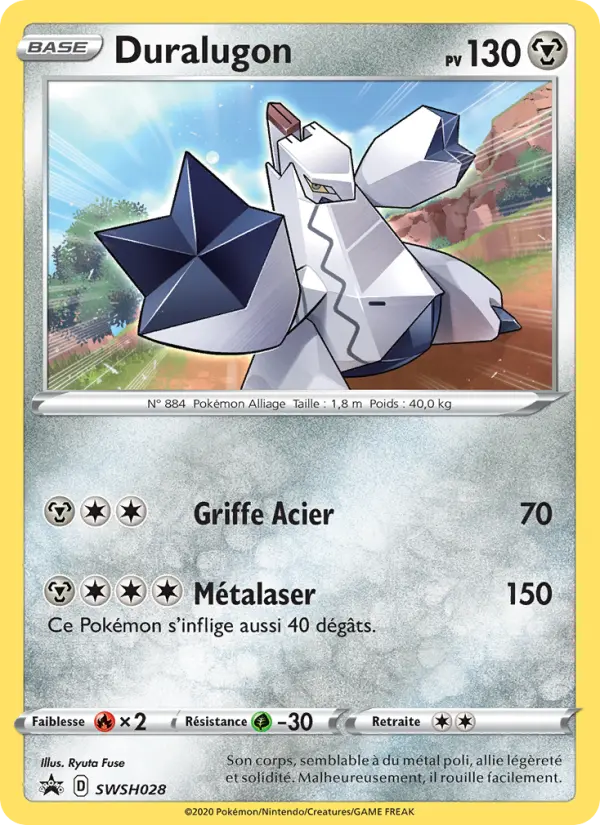 Scan HD carte Pokémon Duralugon SWSH028/107 — Promo SWSH