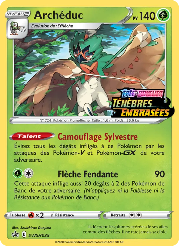 Scan HD carte Pokémon Archéduc SWSH035/107 — Promo SWSH