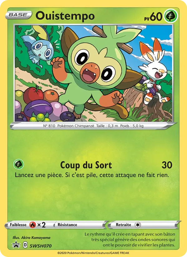 Scan HD carte Pokémon Ouistempo SWSH070/107 — Promo SWSH