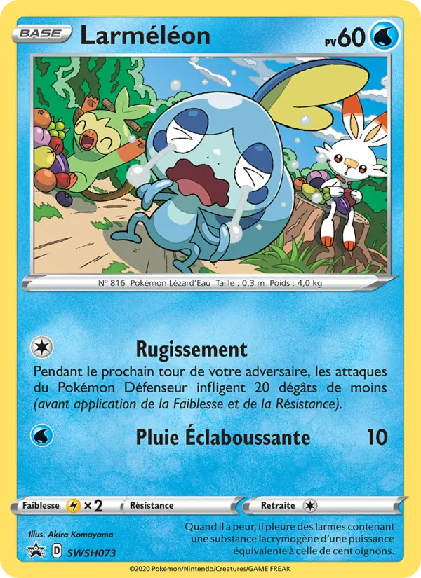 Scan HD carte Pokémon Larméléon SWSH073/107 — Promo SWSH