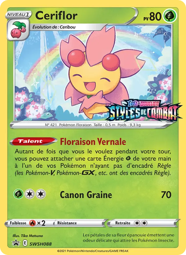 Scan HD carte Pokémon Ceriflor SWSH088/107 — Promo SWSH
