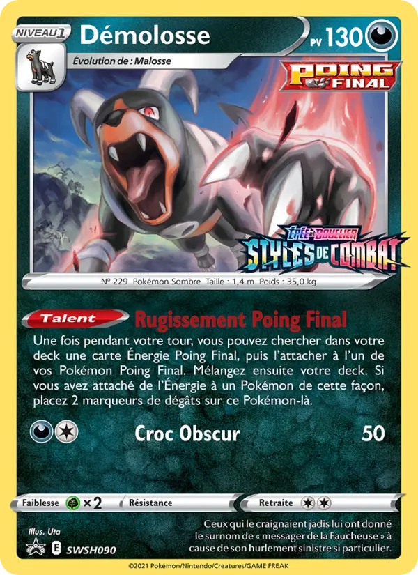 Scan HD carte Pokémon Démolosse SWSH090/107 — Promo SWSH