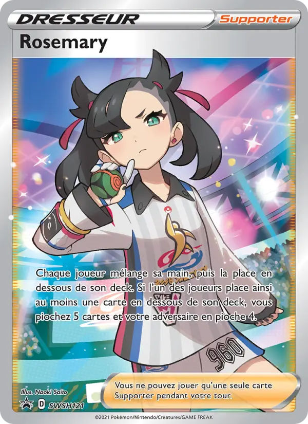 Scan HD carte Pokémon Rosemary SWSH121/107 — Promo SWSH