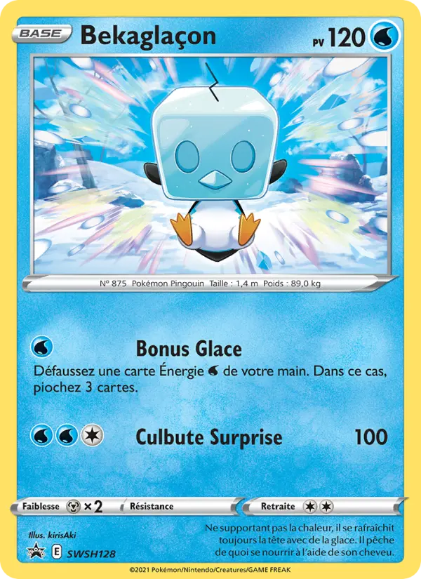 Scan HD carte Pokémon Bekaglaçon SWSH128/107 — Promo SWSH