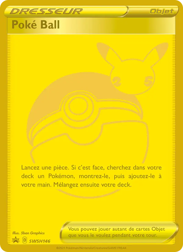 Scan HD carte Pokémon Poké Ball SWSH146/107 — Promo SWSH