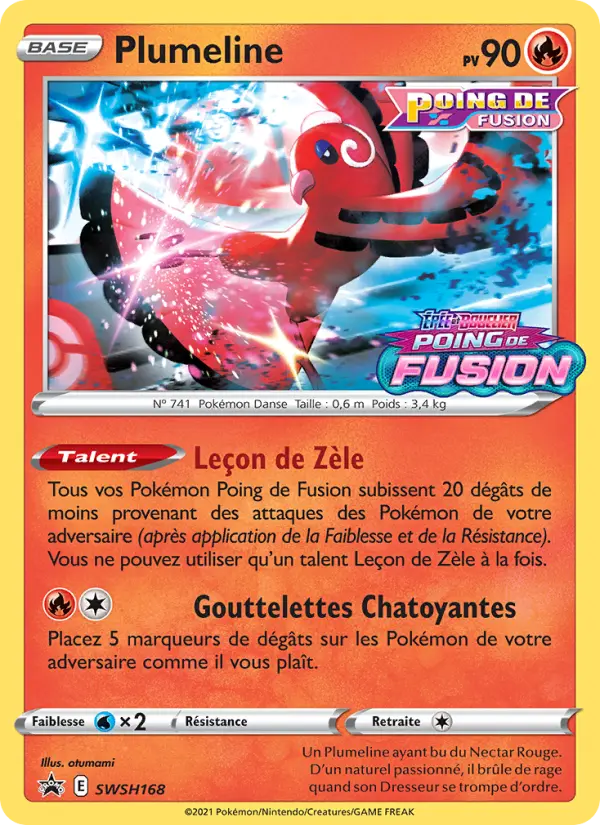 Scan HD carte Pokémon Plumeline SWSH168/107 — Promo SWSH