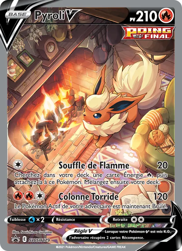 Scan HD carte Pokémon Pyroli V SWSH179/107 — Promo SWSH