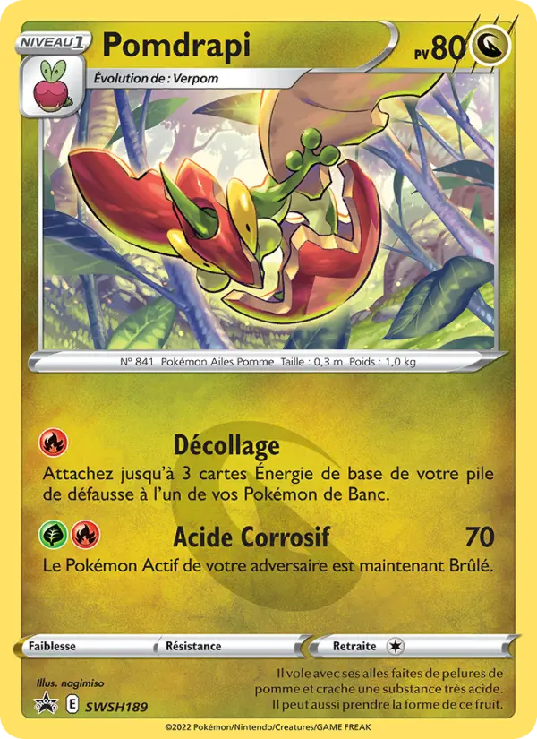 Scan HD carte Pokémon Pomdrapi SWSH189/107 — Promo SWSH
