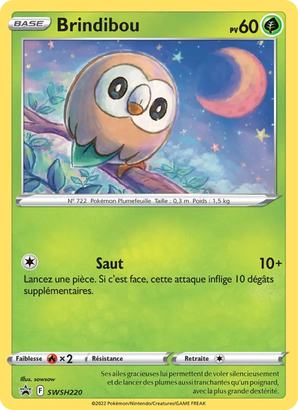 Scan HD carte Pokémon Brindibou SWSH220/107 — Promo SWSH
