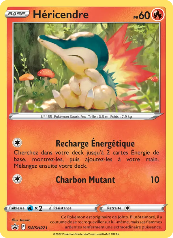 Scan HD carte Pokémon Héricendre SWSH221/107 — Promo SWSH