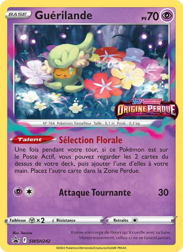 Scan HD carte Pokémon Guérilande SWSH242/107 — Promo SWSH