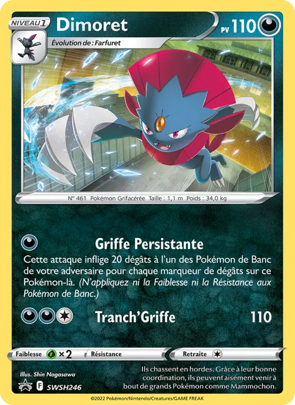 Scan HD carte Pokémon Dimoret SWSH246/107 — Promo SWSH