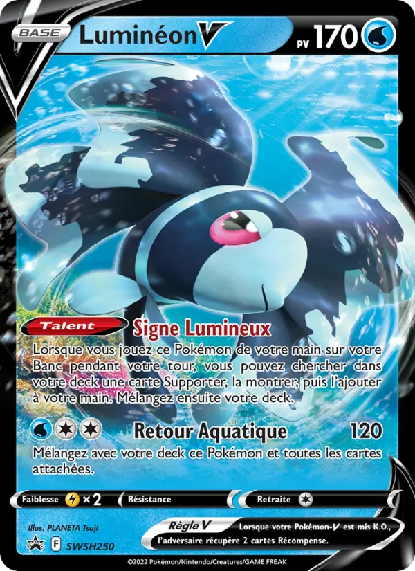 Scan HD carte Pokémon Luminéon V SWSH250/107 — Promo SWSH