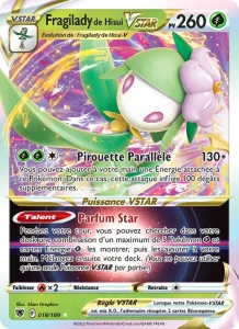 Carte Pokemon Fragilady de Hisui VSTAR 018/189 Astres Radieux