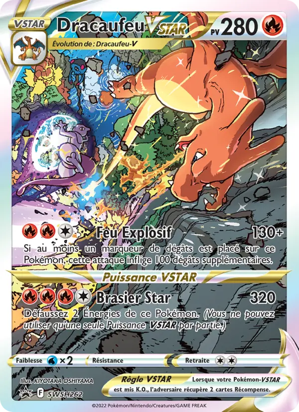 Scan HD carte Pokémon Dracaufeu VSTAR SWSH262/107 — Promo SWSH