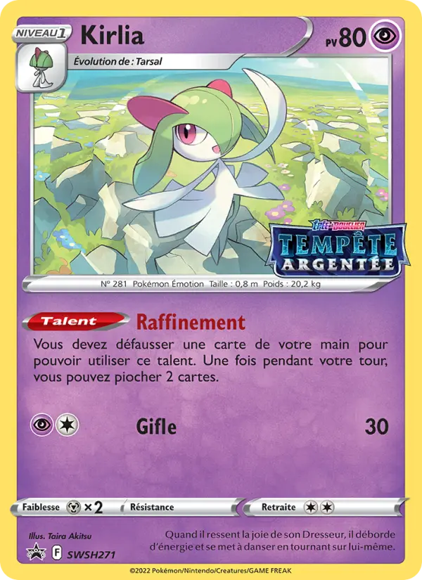 Scan HD carte Pokémon Kirlia SWSH271/107 — Promo SWSH