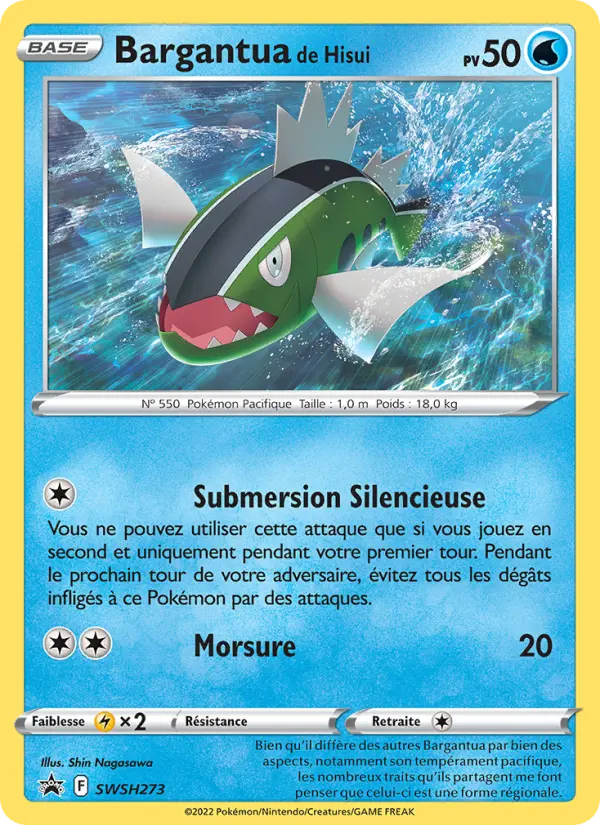 Scan HD carte Pokémon Bargantua de Hisui SWSH273/107 — Promo SWSH