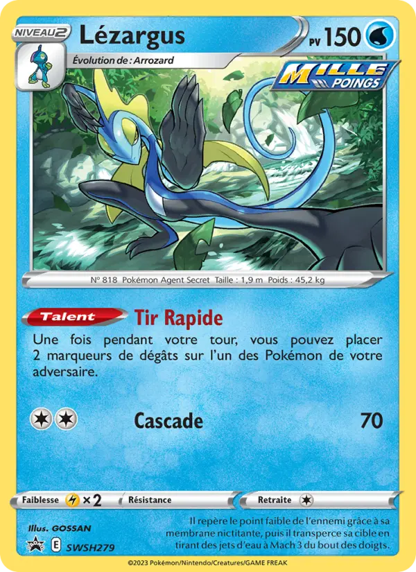 Scan HD carte Pokémon Lézargus SWSH279/107 — Promo SWSH