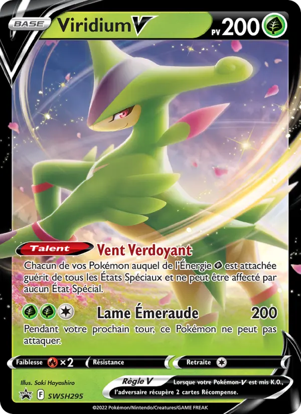 Scan HD carte Pokémon Viridium V SWSH295/107 — Promo SWSH