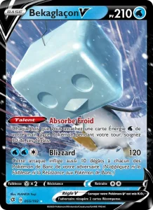 Carte Pokemon Bekaglaçon V 55/192 Clash des Rebelles