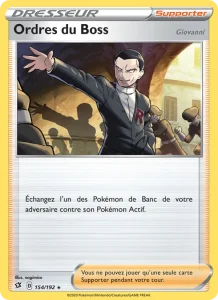 Carte Pokemon Ordres du Boss (Giovanni) 154/192 Clash des Rebelles