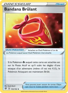 Carte Pokemon Bandana Brûlant 155/192 Clash des Rebelles