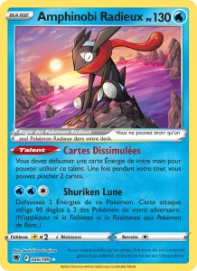 Carte Pokemon Amphinobi Radieux 046/189 Astres Radieux