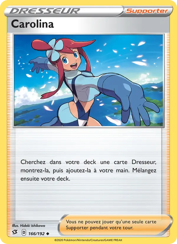 Scan HD carte Pokémon Carolina 166/192 — Clash des Rebelles