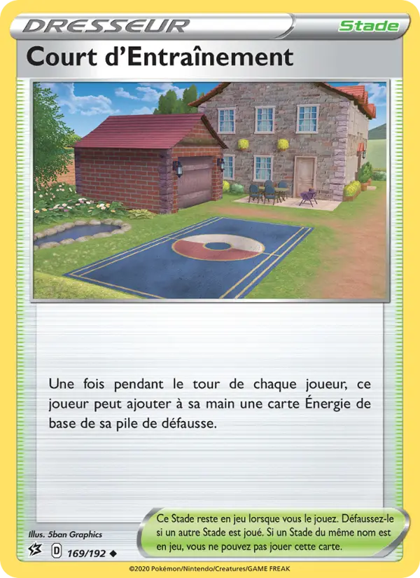Scan HD carte Pokémon Court d'Entraînement 169/192 — Clash des Rebelles