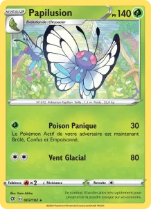 Carte Pokémon Papilusion 3/192