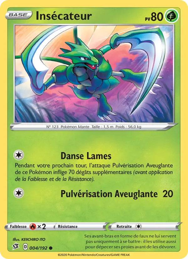 Scan HD carte Pokémon Insécateur 4/192 — Clash des Rebelles
