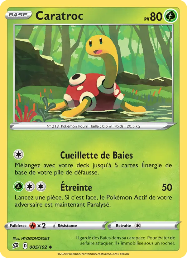 Scan HD carte Pokémon Caratroc 5/192 — Clash des Rebelles