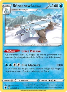 Carte Pokemon Séracrawl de Hisui 048/189 Astres Radieux