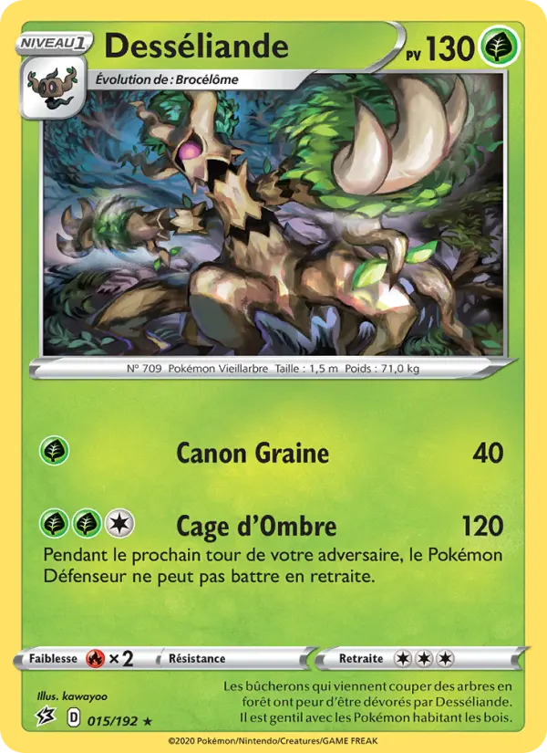 Scan HD carte Pokémon Desséliande 15/192 — Clash des Rebelles