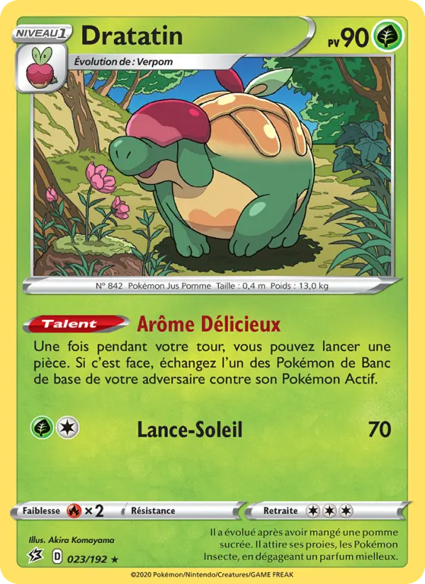 Scan HD carte Pokémon Dratatin 23/192 — Clash des Rebelles